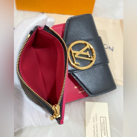 SOLD‼️Louis Vuitton Black/Pink Pont 9 Wallet - Picture 13 of 17
